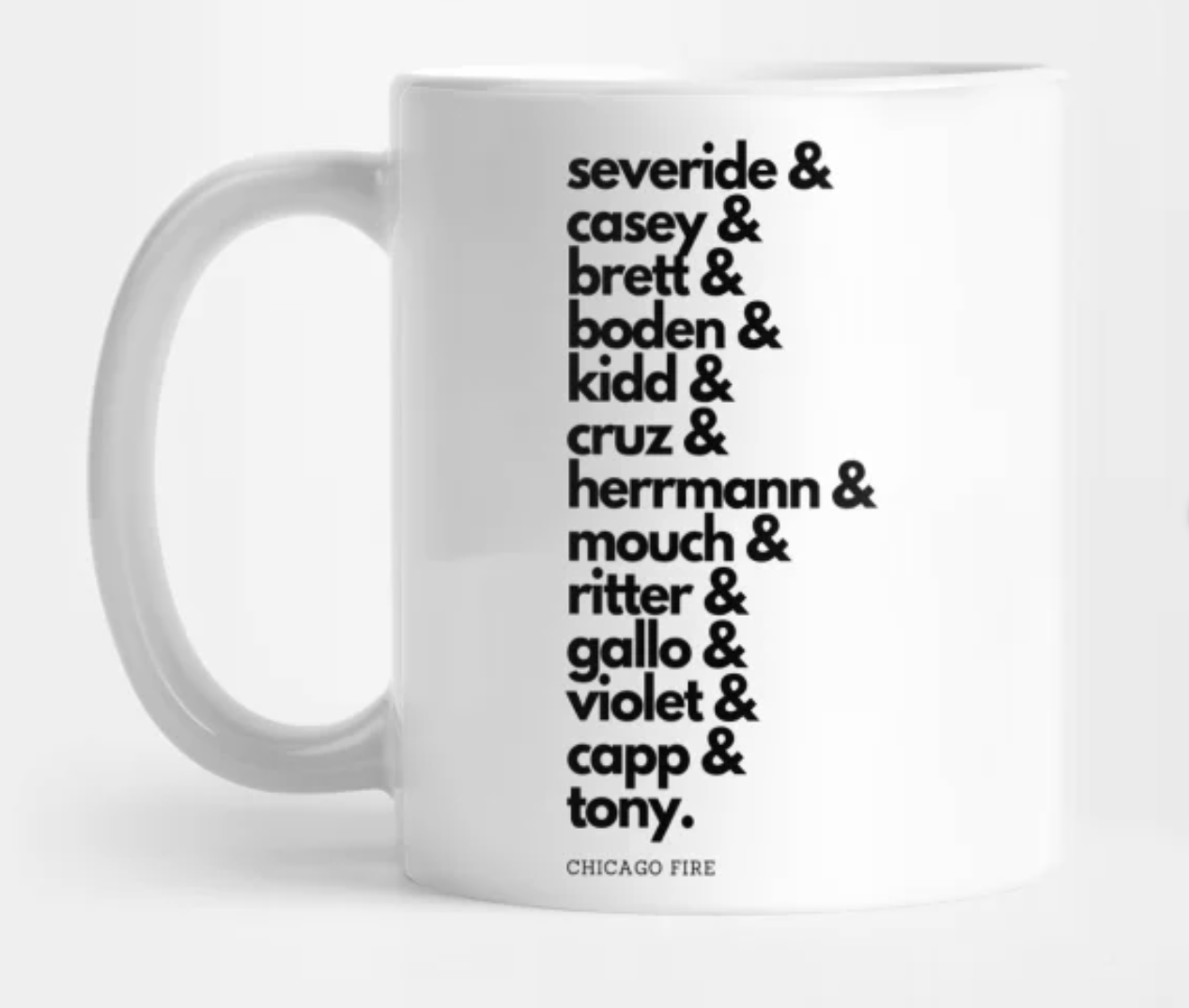 Chicago Fire mug Meet Us at Molly's